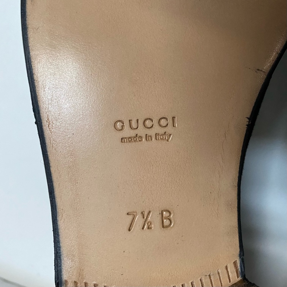 Gucci Suede Horsebit Loafers, Size 7.5B. NIB - Picture 5 of 6